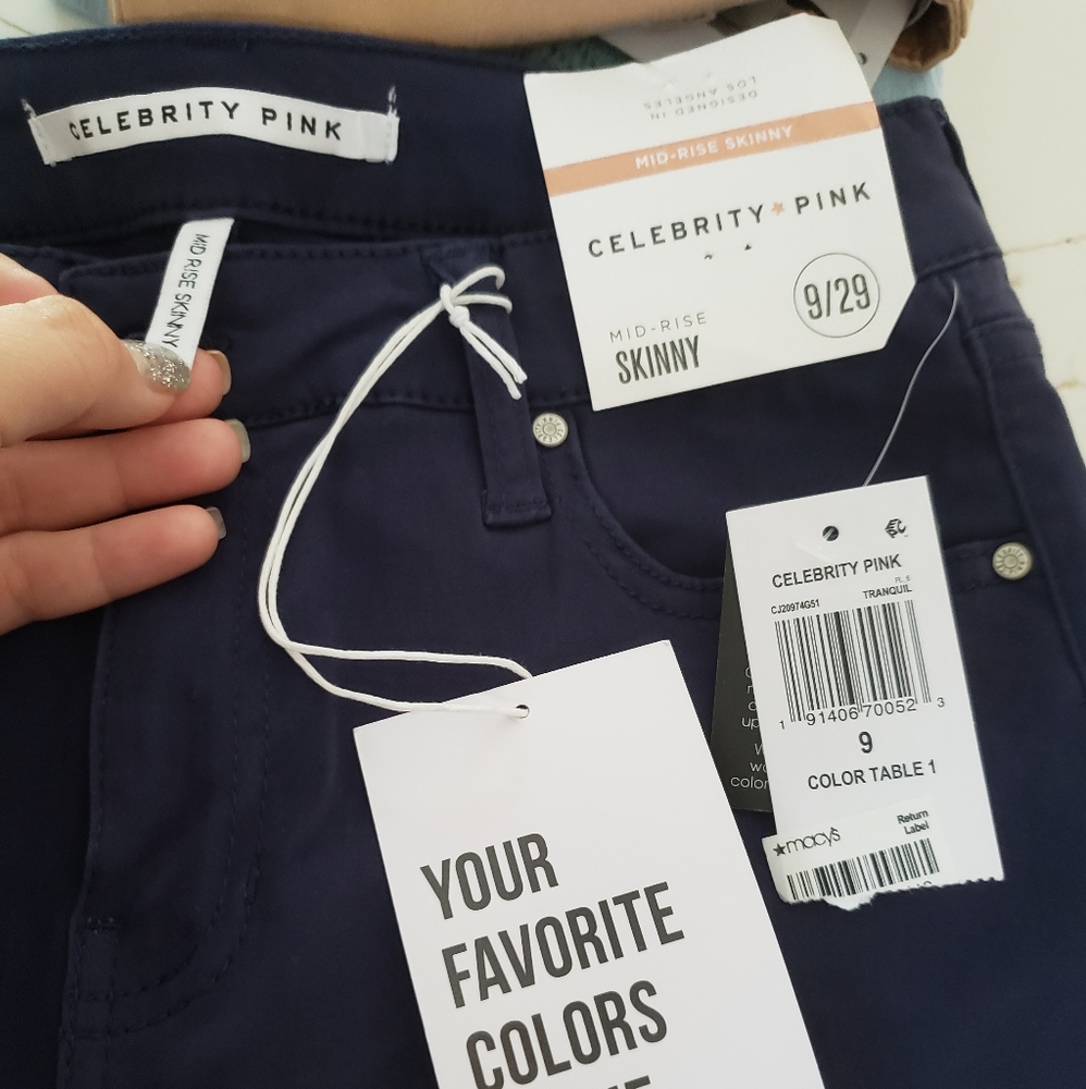 Mid rise skinny jeans